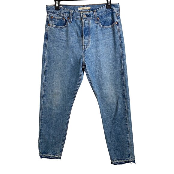 Levi’s premium women’s wedgie hidden button fly tapered‎ jeans 29 - Picture 1 of 8